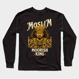 Moslim Moorish King - Moorish American God Body Of Melanin Long Sleeve T-Shirt